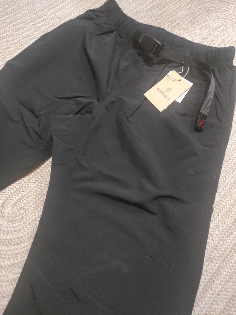 新品 定価14300 GRAMICCI ナイロン ロングパンツ M ブラック 黒 nico and 別注 グラミチ メンズ ドローコード付拍卖