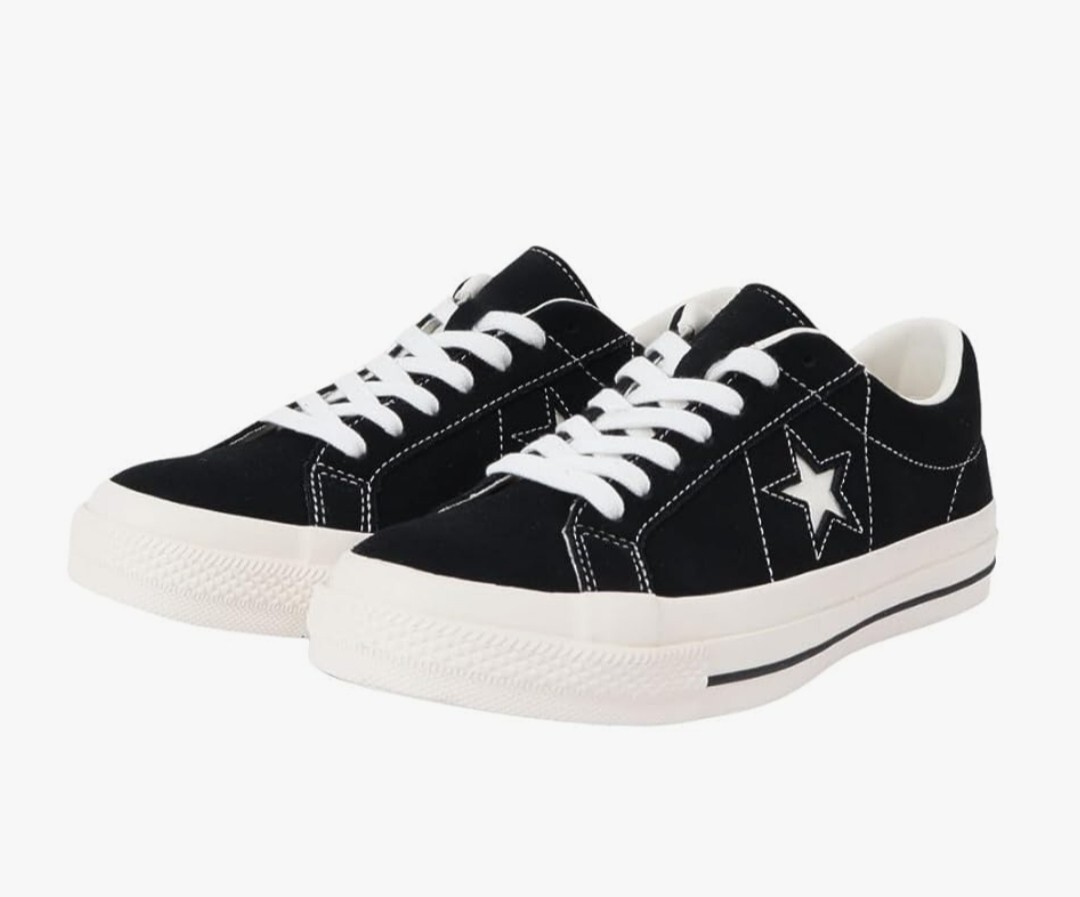 【未使用品】CONVERSE コンバース ONE STAR SUEDE ワンスター スエード BLAC シューズ 靴 ブランド アメカジ ブラック27cm拍卖