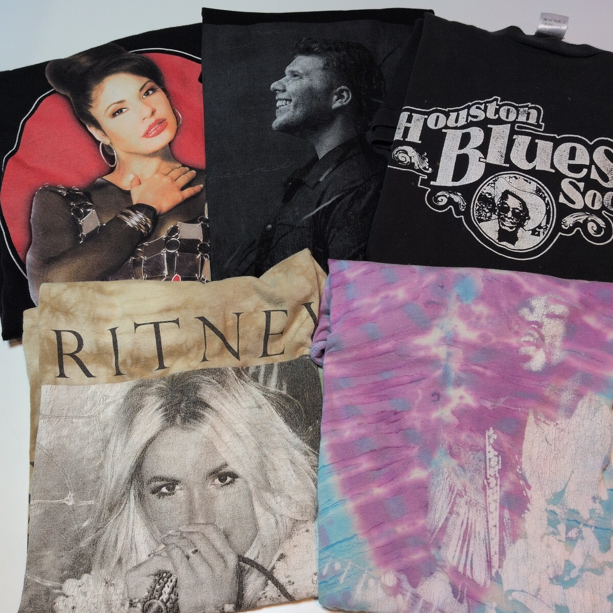 アーティストTシャツ 5枚セット 音楽系 古着 ヴィンテージ タイダイ柄L~3XL拍卖