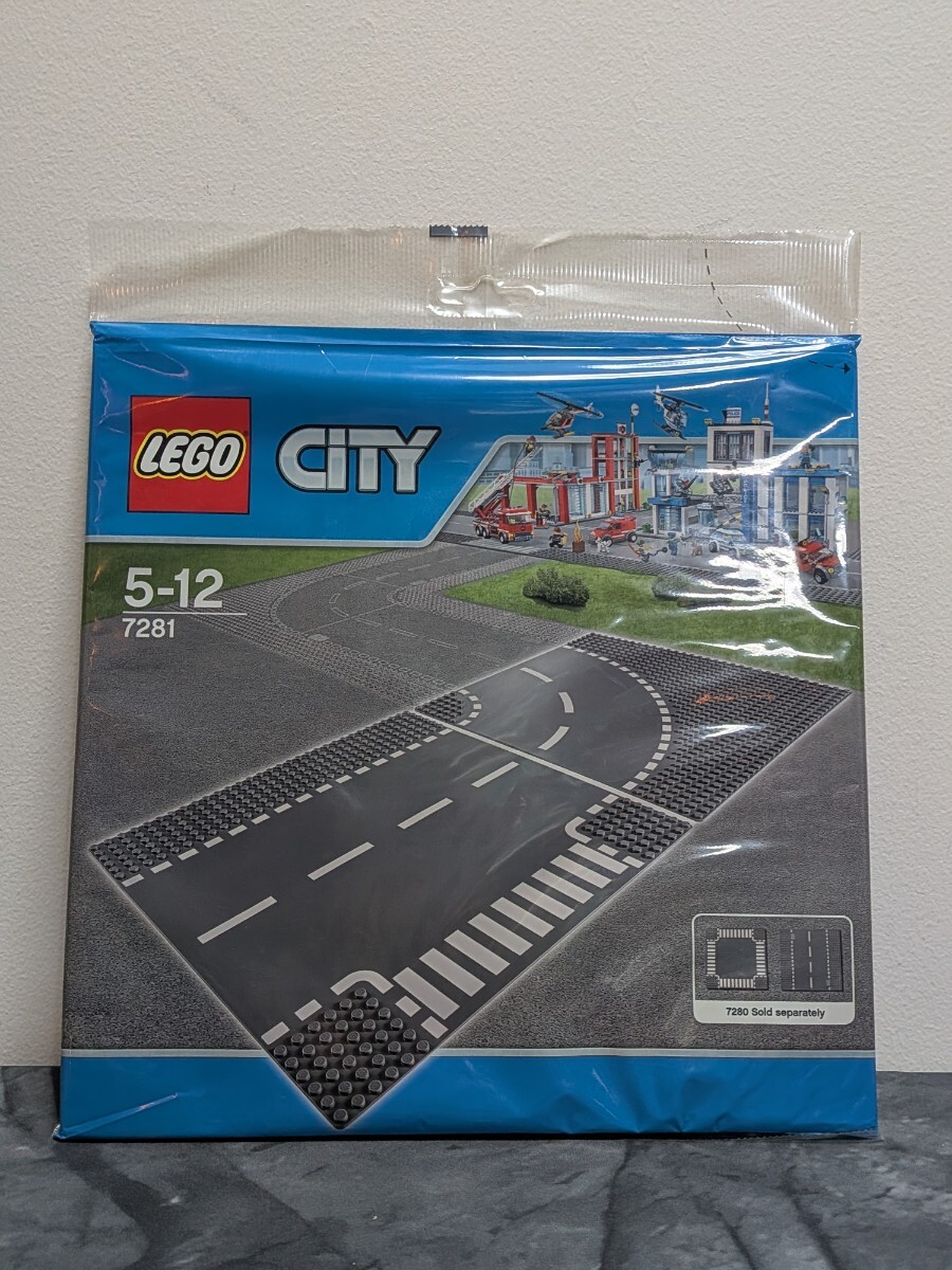 【未開封】LEGO レゴ CITY 7281 道路プレート T字交差点 & カーブ 2枚セット拍卖