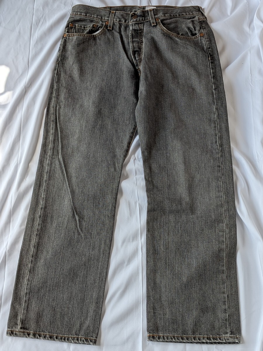 リーバイス501 ブラック デニムパンツメキシコ製W34L30 ボタンフライ Levi s古着L①拍卖