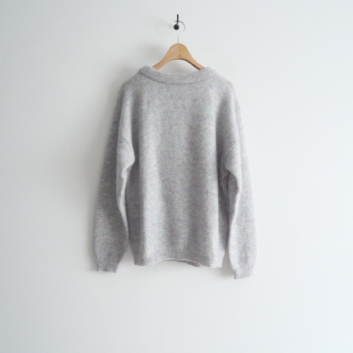 Acne Studios アクネストゥディオス / モヘアブレンドクルーネックセーター ソフトグリーンメランジ ニット XXS / 2311-0732拍卖