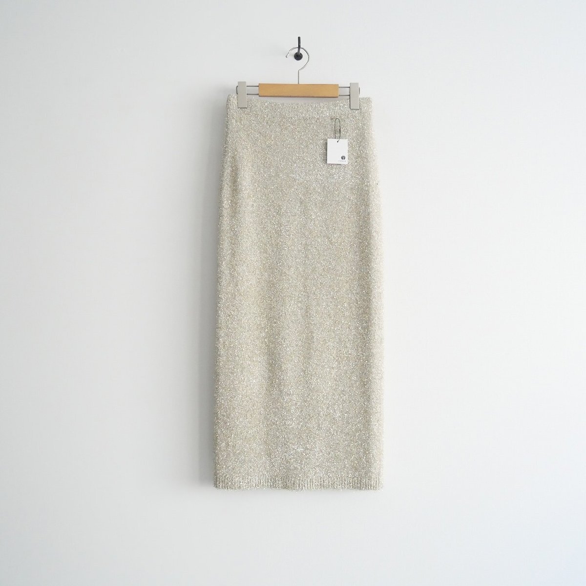 2022AW / FRAMeWORK フレームワーク / グリッタースカート 36 / 22060220912040 / 2311-0185拍卖