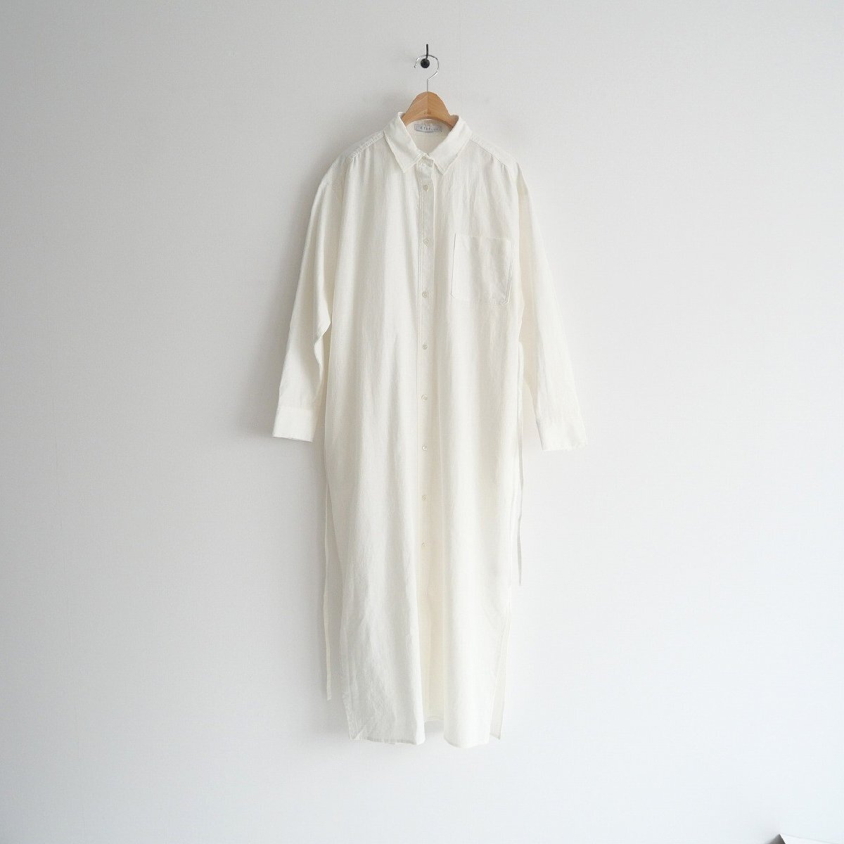 2023SS / ETRE TOKYO エトレトウキョウ / ウォッシュドロングシャツワンピース / 1223530061 / 2311-1440拍卖