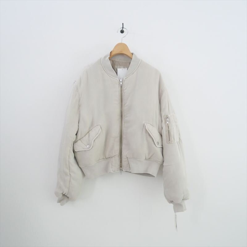2024AW / 未使用 / Whim Gazette ウィムガゼット / ガーメントダイMA-1 ブルゾン / WGZ1042108A0002 / 2509-0753拍卖