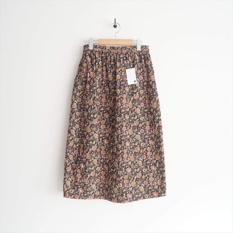 2021 / journal standard luxe別注 / maison de soil メゾンドソイル / QUILTED SILK FLOWER EASY SKIRT スカート 2 / 2410-0826拍卖
