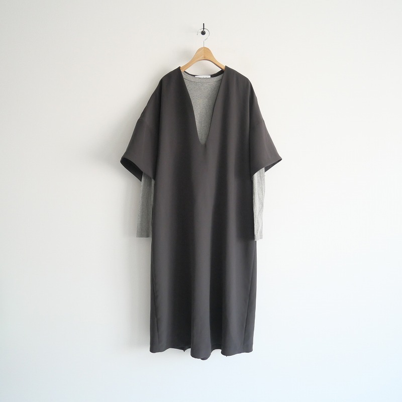 2023SS / ENFOLD エンフォルド / COCOON LAYERED DRESS ドレス レイヤード ワンピ―ス 38 / 300GS133-1500 / 2311-2057拍卖