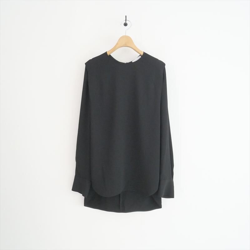 2023AW / ESSEN. LAUTREAMONT エッセン ロートレアモン / ショルダータックポリエステルダブルクロスブラウス 38 / 3173350132 / 2505-1039拍卖