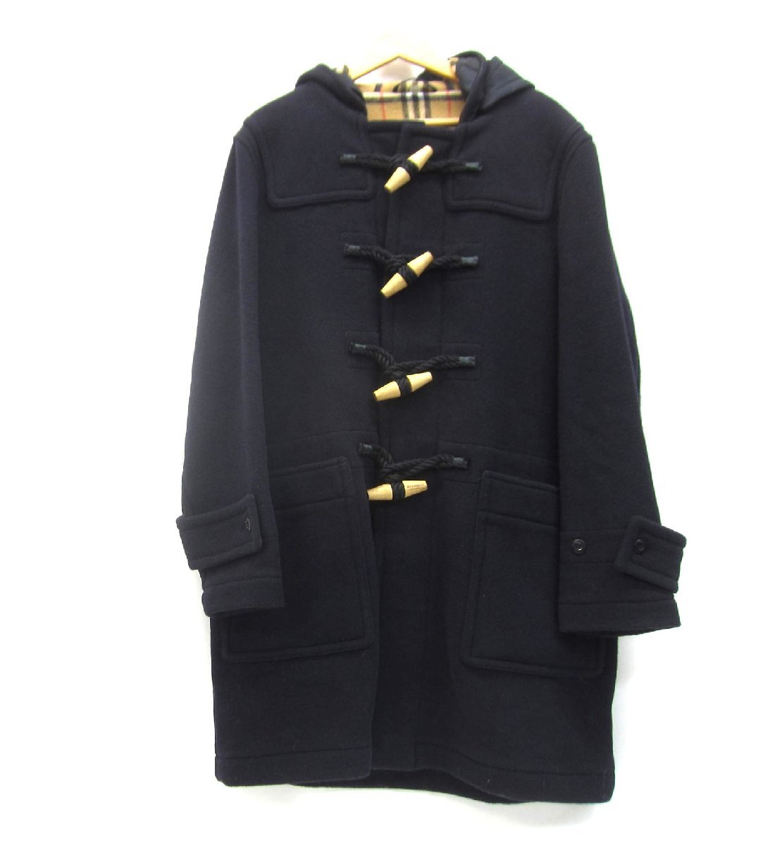 Burberry バーバリー 8003245 裏地ノヴァチェックダッフルコート SIZE:52 メンズ □UF4544拍卖