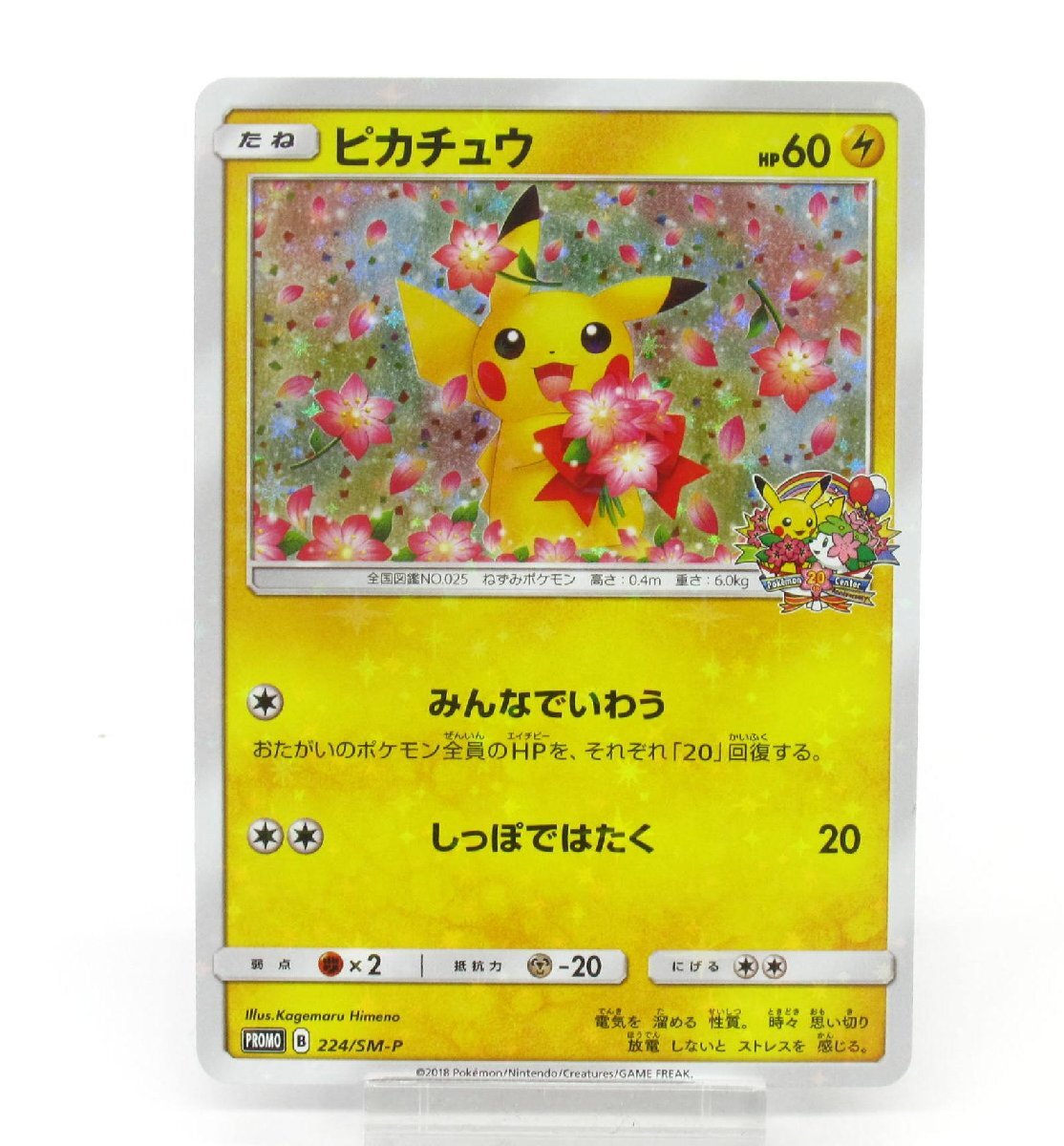 ポケカ ポケモンカード ピカチュウ PROMO B 224/SM-P #UX2143拍卖