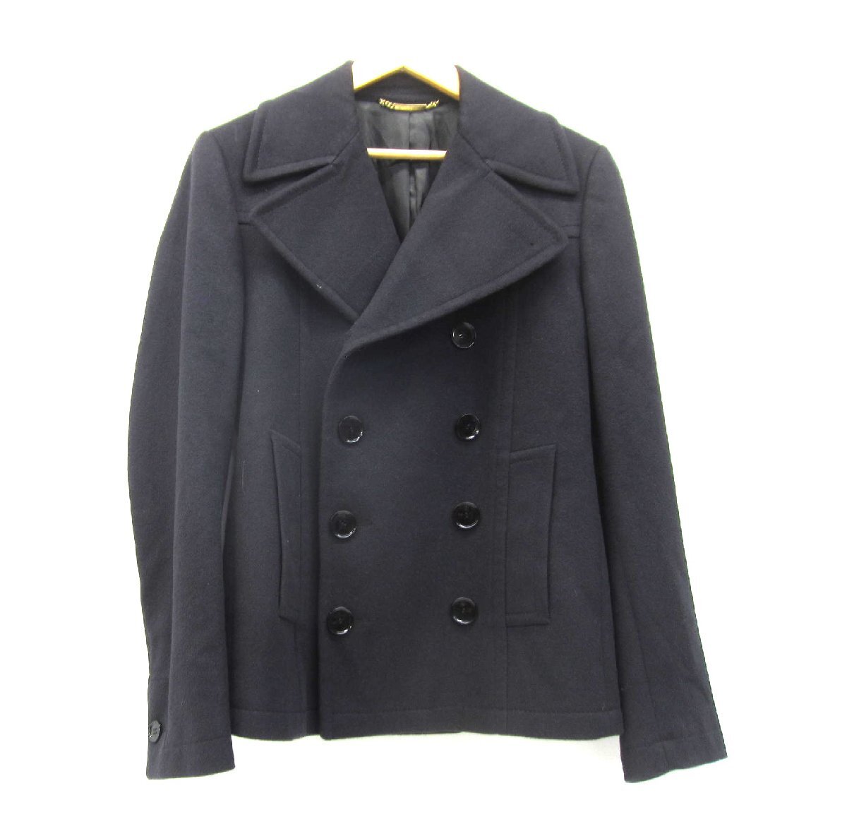 DOLCE&GABBANA ドルチェ&ガッバーナ ピーコート ショート ウール カシミヤ混 SIZE:46 メンズ□UF4514拍卖