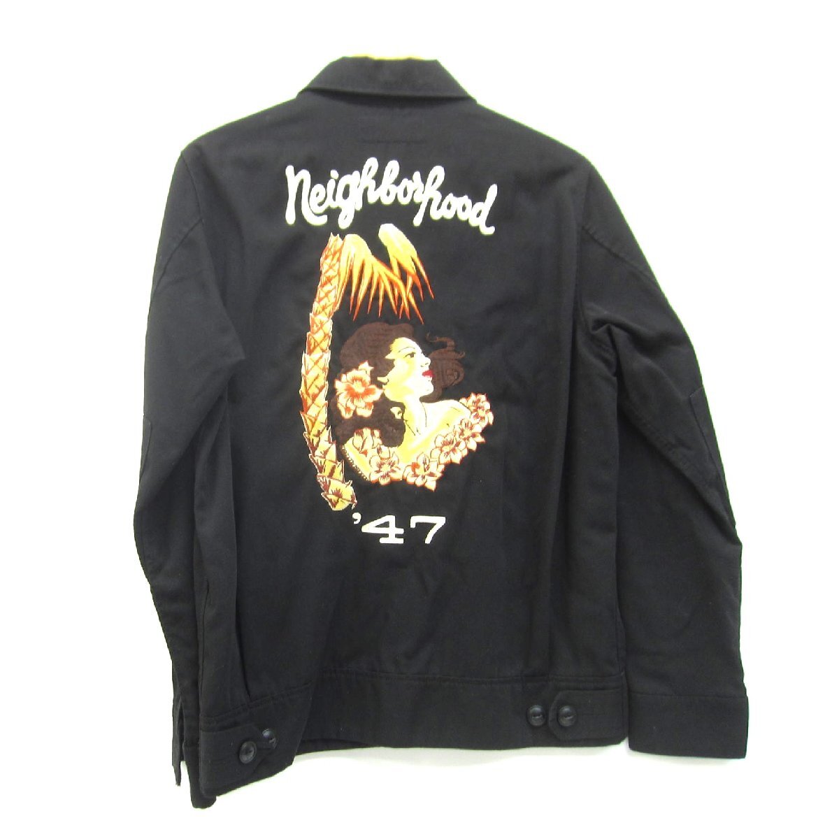 NEIGHBORHOOD ネイバーフッド FIXX.47/ER-JKT バック 刺繍 スイングトップ ブルゾン ジャケット SIZE:M メンズ □UF4477拍卖