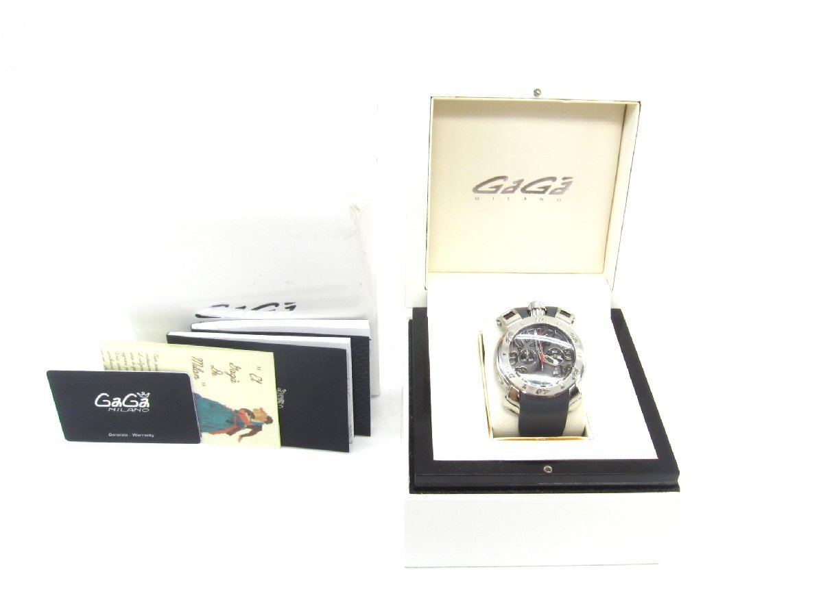 GAGA MILANO ガガミラノ 8010.01 クォーツ ウォッチ 腕時計 ∠UP5264拍卖