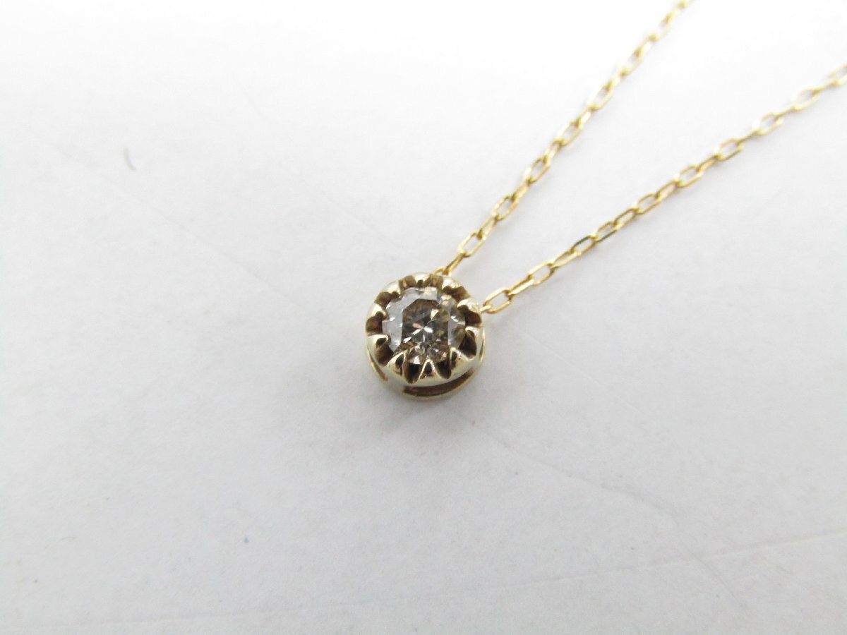 K10 金 ネックレス 約0.8g 約40cm ▼AC26555拍卖