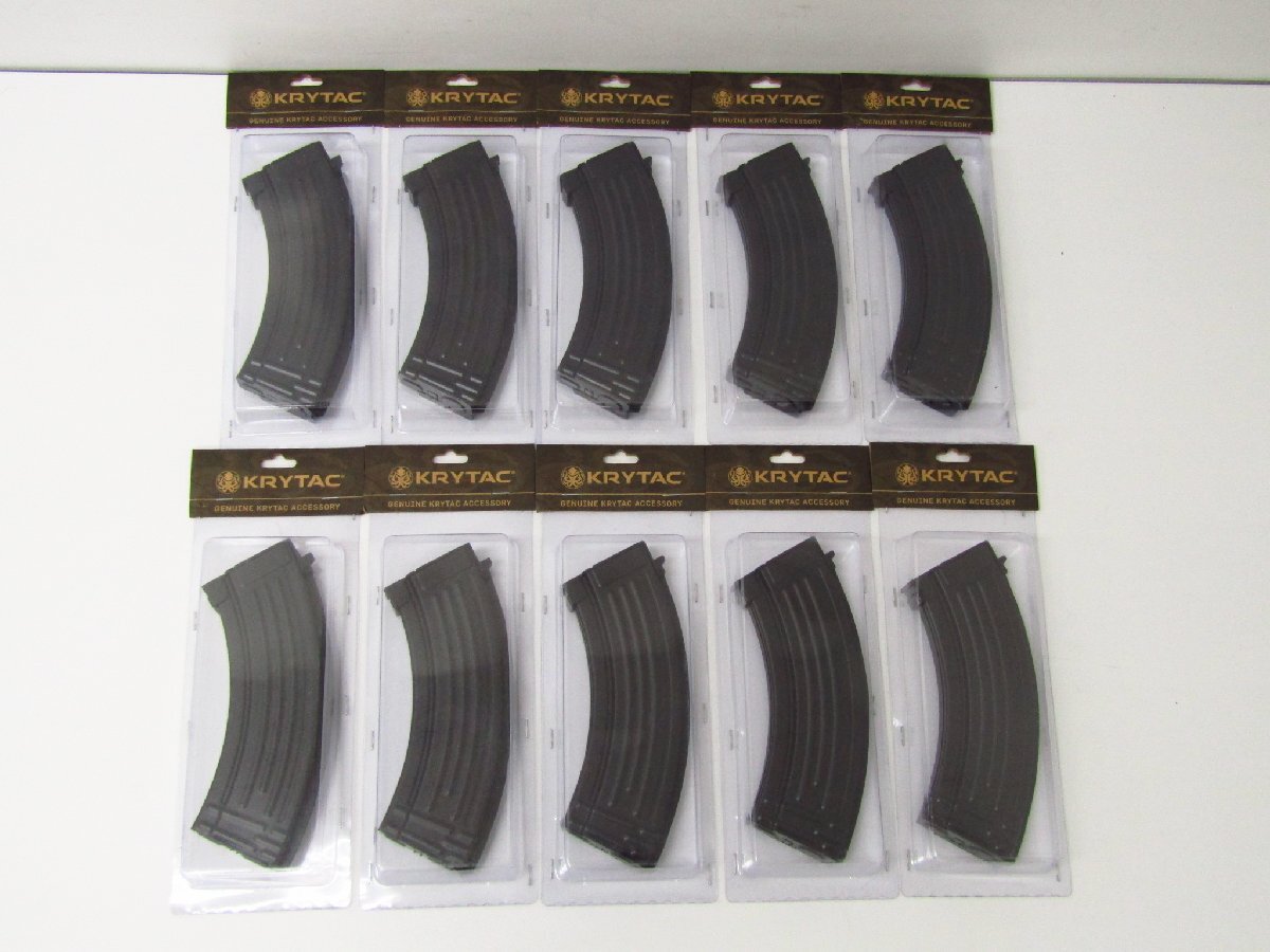 KRYTAC純正 TRIDENT 47 CRB用 600連ゼンマイ式 スチール製スペアマガジン 未開封品 10本セット◆7741拍卖