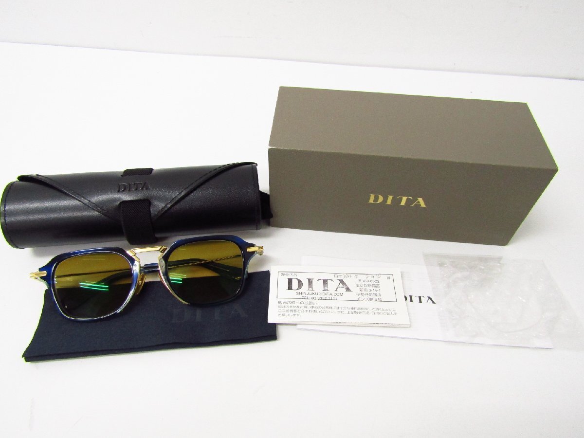 DITA DTX413-A-03 AEGEUS アーガウス 眼鏡 めがね 度付きレンズ ケース付き ▼AC26567拍卖