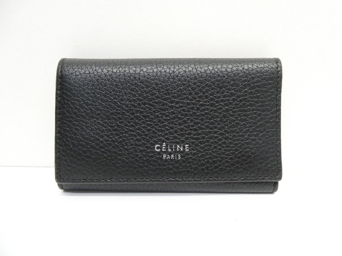 セリーヌ CELINE レザー イエロー 6連 キーケース △WP2774拍卖