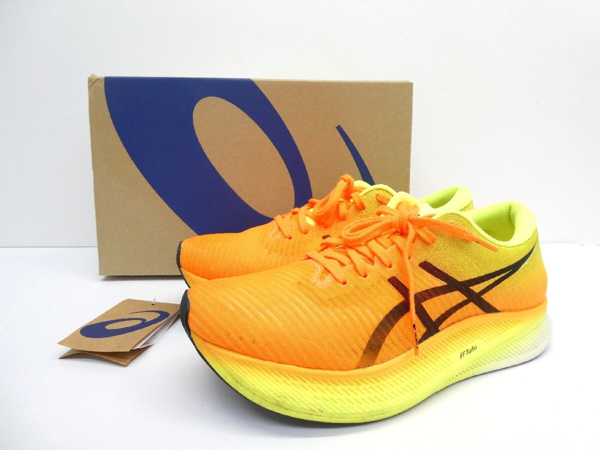 アシックス asics METASPEED SKY SHOCKING ORANGE BLACK 1011B215-800 size:26.0cm ランニングシューズ 靴 △WS2330拍卖