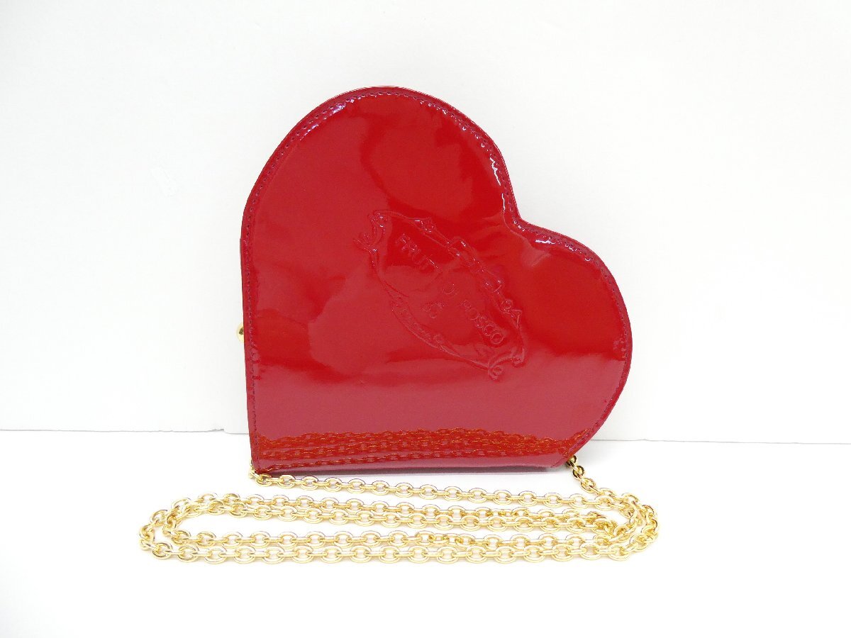 FRUTTI DI BOSCO フルッティディボスコ Heart Romantica ハートロマンティカ エナメル 財布 △WA6518拍卖