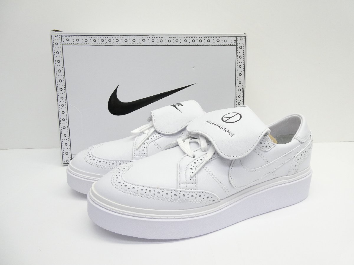 ナイキ NIKE × PEACMINUS ONE KWONDO 1 White DH2482-100 size:28.0cm スニーカー 靴 △WT4730拍卖