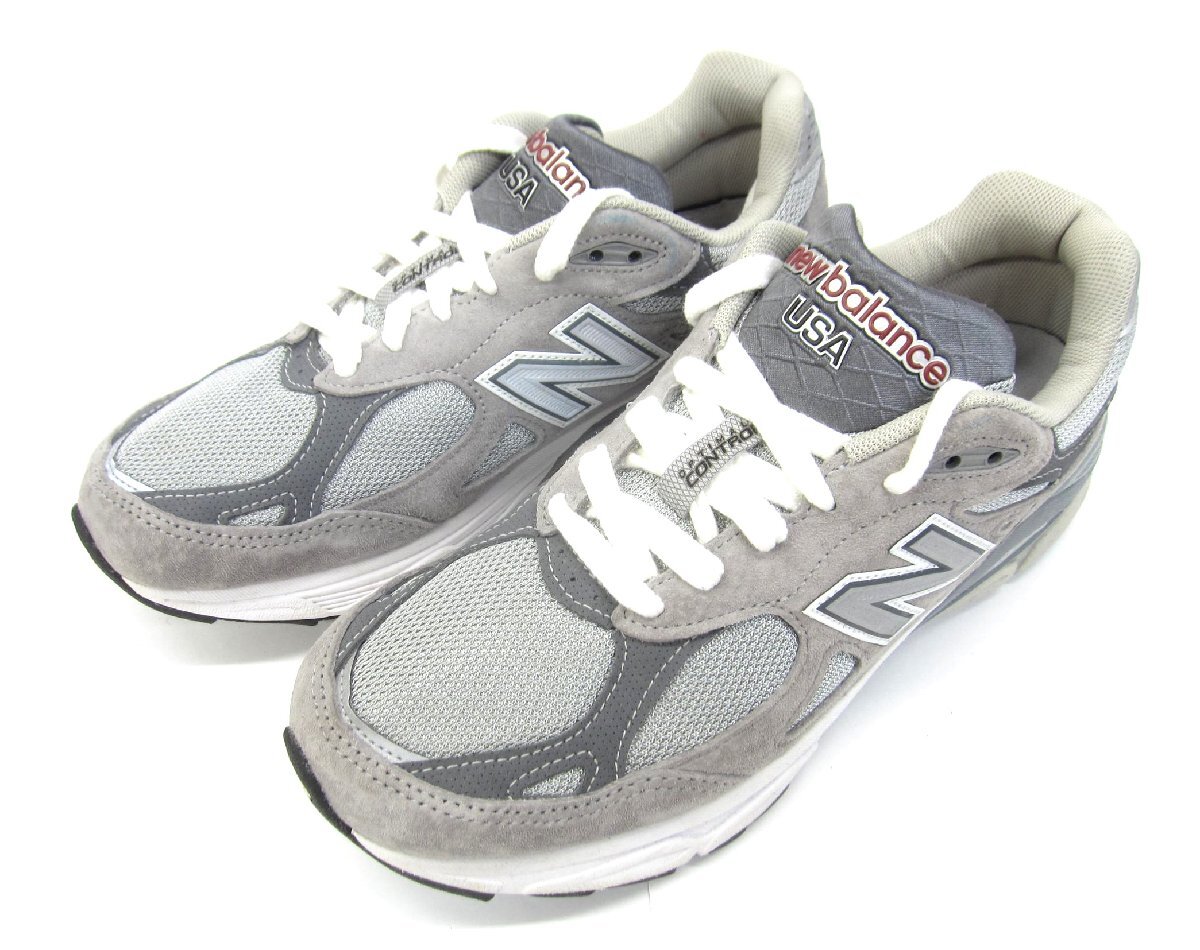 New Balance ニューバランス Made in USA M990 GY3 SIZE:26.5cm メンズ スニーカー □UT14358拍卖