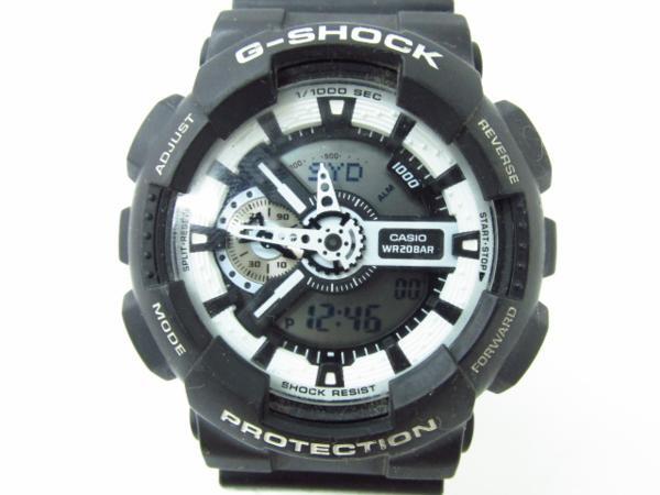 CASIO G-SHOCK カシオ G-ショック GA-110BW デジアナ腕時計≡AC8229拍卖