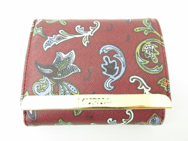 MURUA ムルーア 3つ折り財布 (小銭入れあり)♪AC9165拍卖