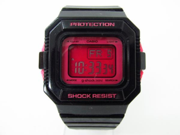 CASIO g-shock mini GMN-550 デジタル腕時計 ブラック×ピンク♪AC8244拍卖