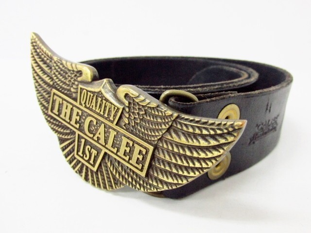 CALEE キャリー イーグル バックル レザーベルト キャリー M レザー♪AC4034拍卖