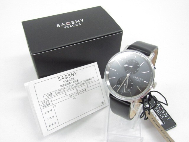 未使用 SACCSNY Y'SACCS サクスニーイザック SYA-15147 クォーツ腕時計♪AC15777拍卖