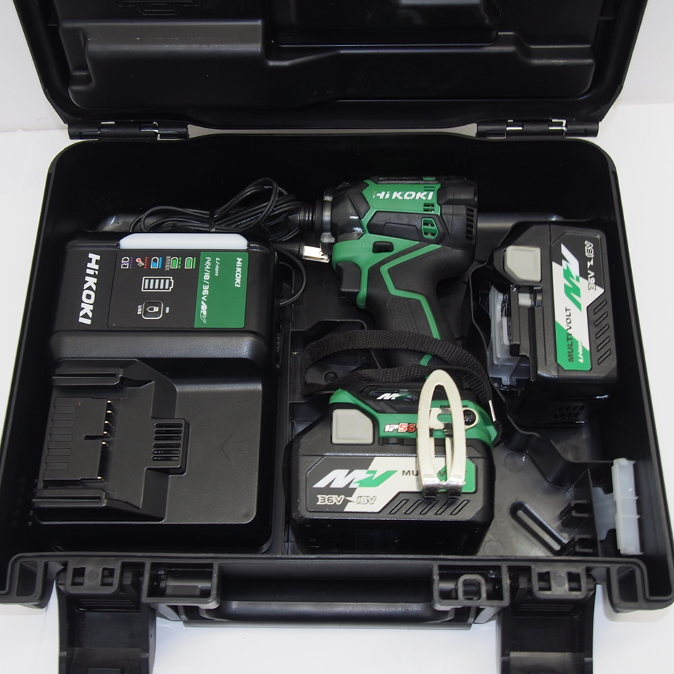HiKOKI ハイコーキ コードレスインパクトドライバ WH36DC 36V バッテリー2個付き 中古 電動工具 ∴WK1978拍卖