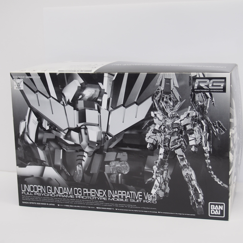【未組立】RG 1/144 ユニコーンガンダム3号機 フェネクス(ナラティブVer.) プラモデル ∴WH5502拍卖