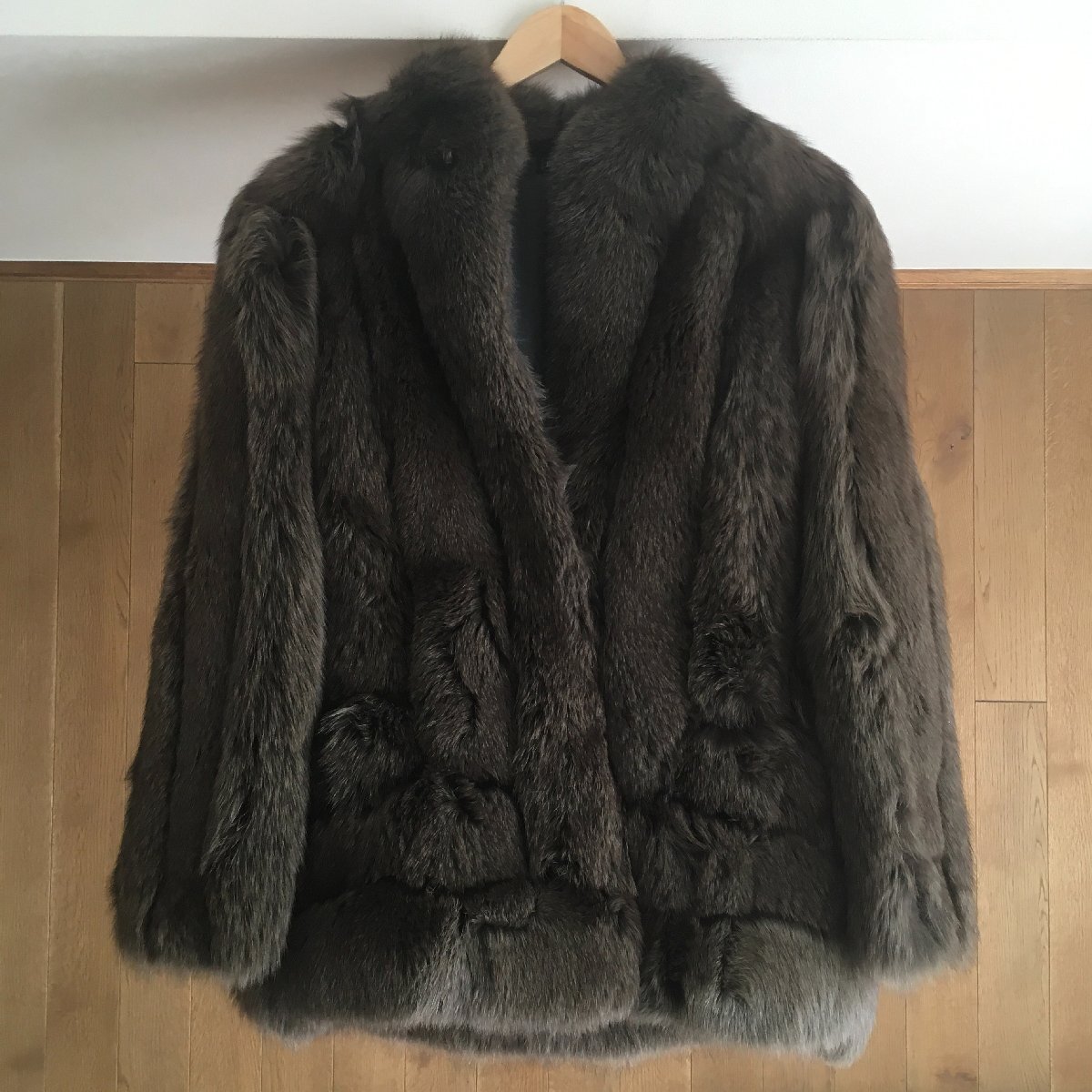 即決 美品 SAGA FOX サガフォックス 毛皮 フォックス ファー コート TM拍卖