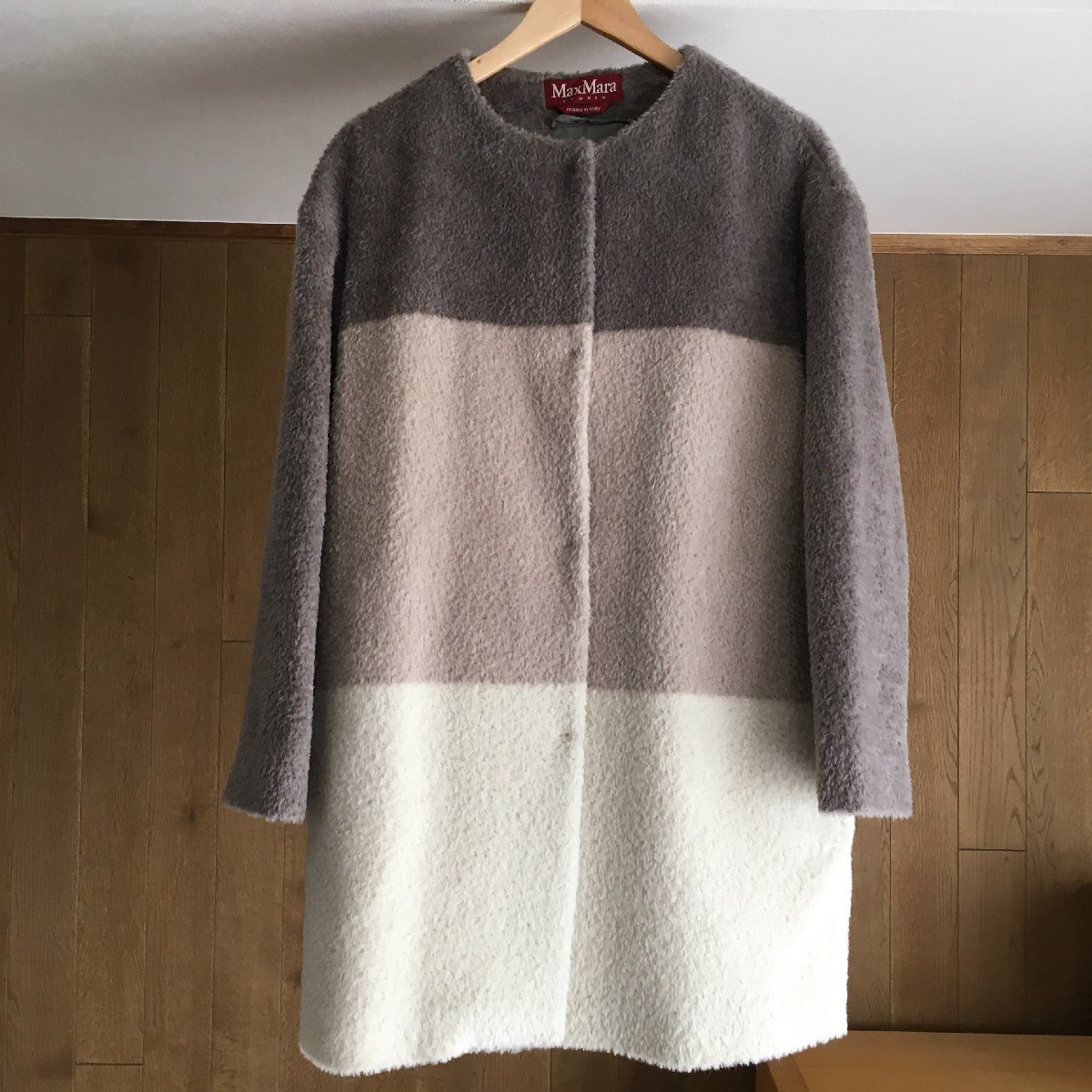 即決 美品 マックスマーラ Max Mara アルパカウール コートJ42 TM拍卖