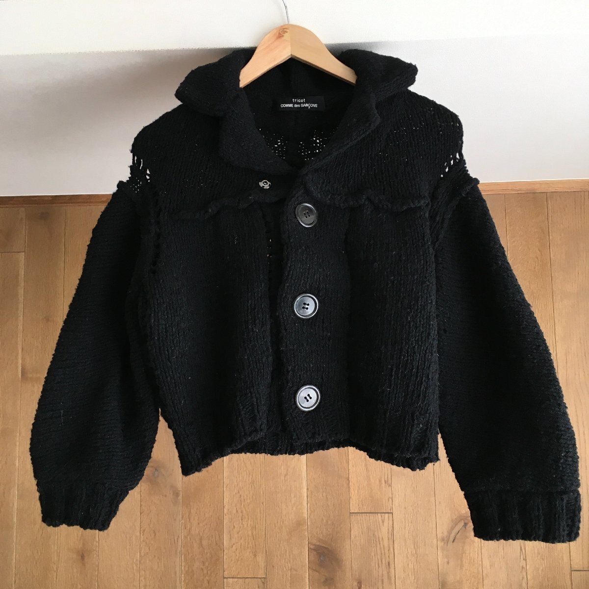 AD2008 tricot COMME des GARCONSトリココムデギャルソン 厚手 カーディガン拍卖