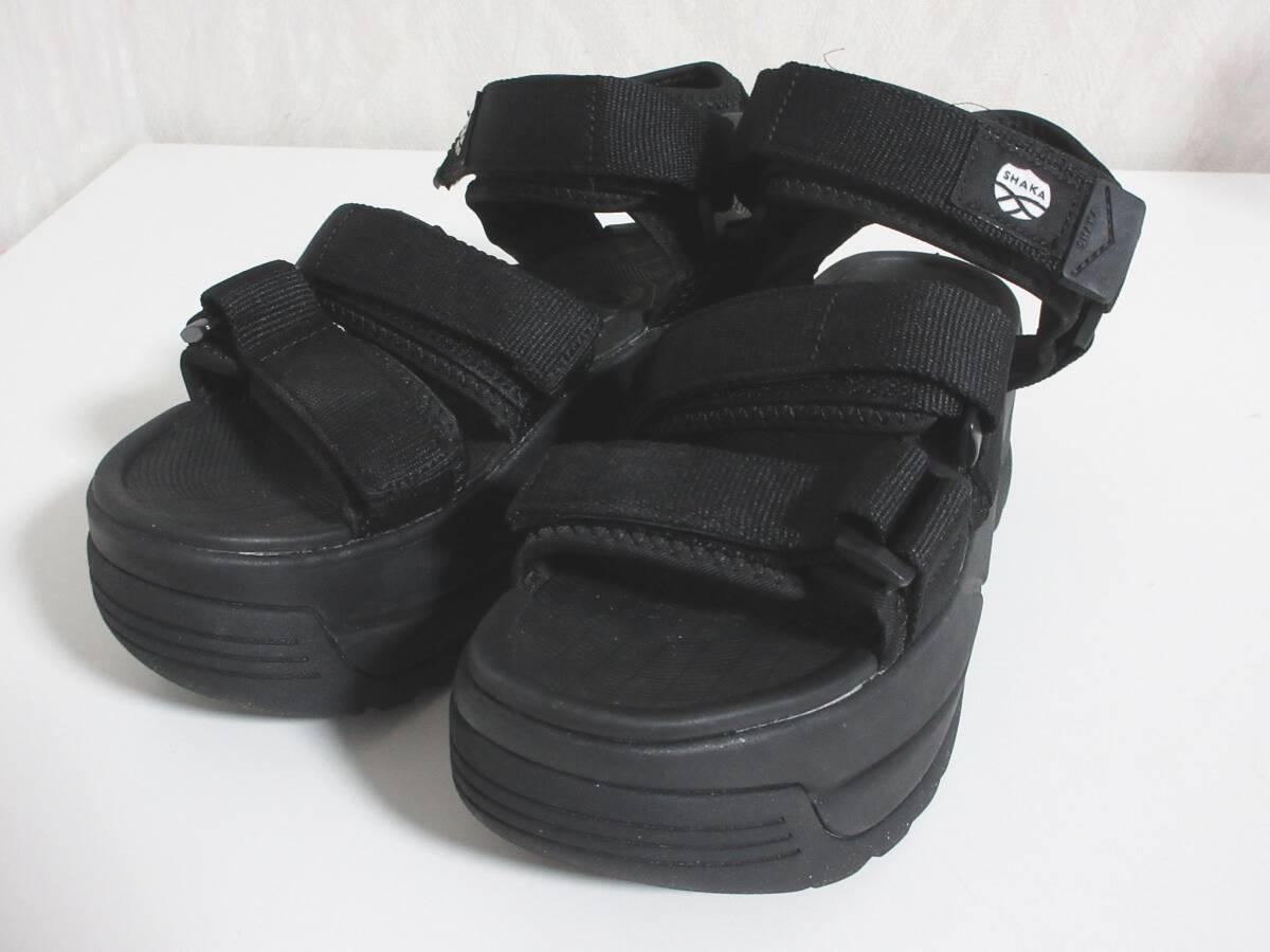 SHAKA シャカ ネオバンジー サンダル 23cm ブラック hj1510拍卖
