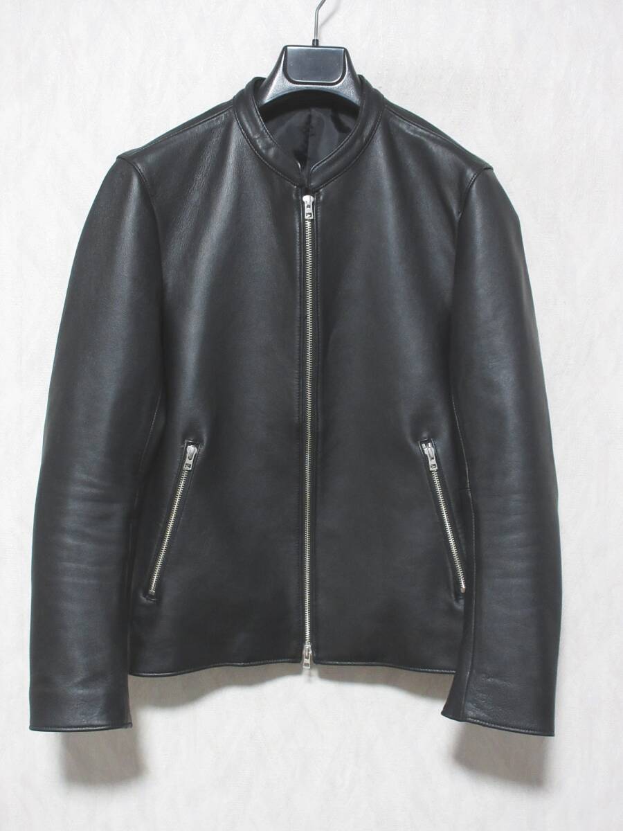 LIDNM リドム ラムレザー シングル ライダースジャケット L17SS-17 メンズ M ブラック kn2628拍卖