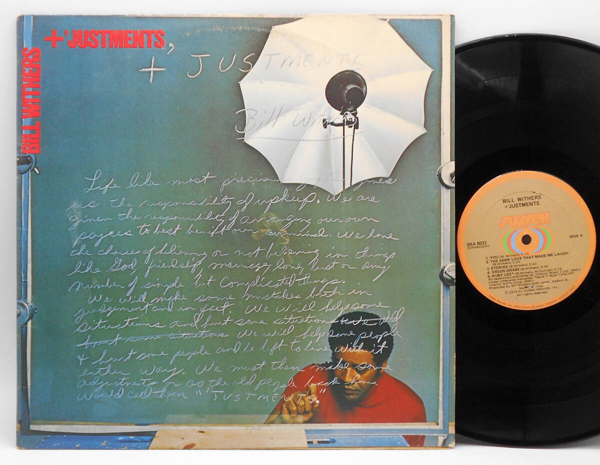 ★US ORIG LP★BILL WITHERS/+'Justments 1974年 ニューソウル~レアグルーヴ名作 インナー付 CITIZEN KANE,LOOTPACK,SCARFACEネタ SUSSEX拍卖