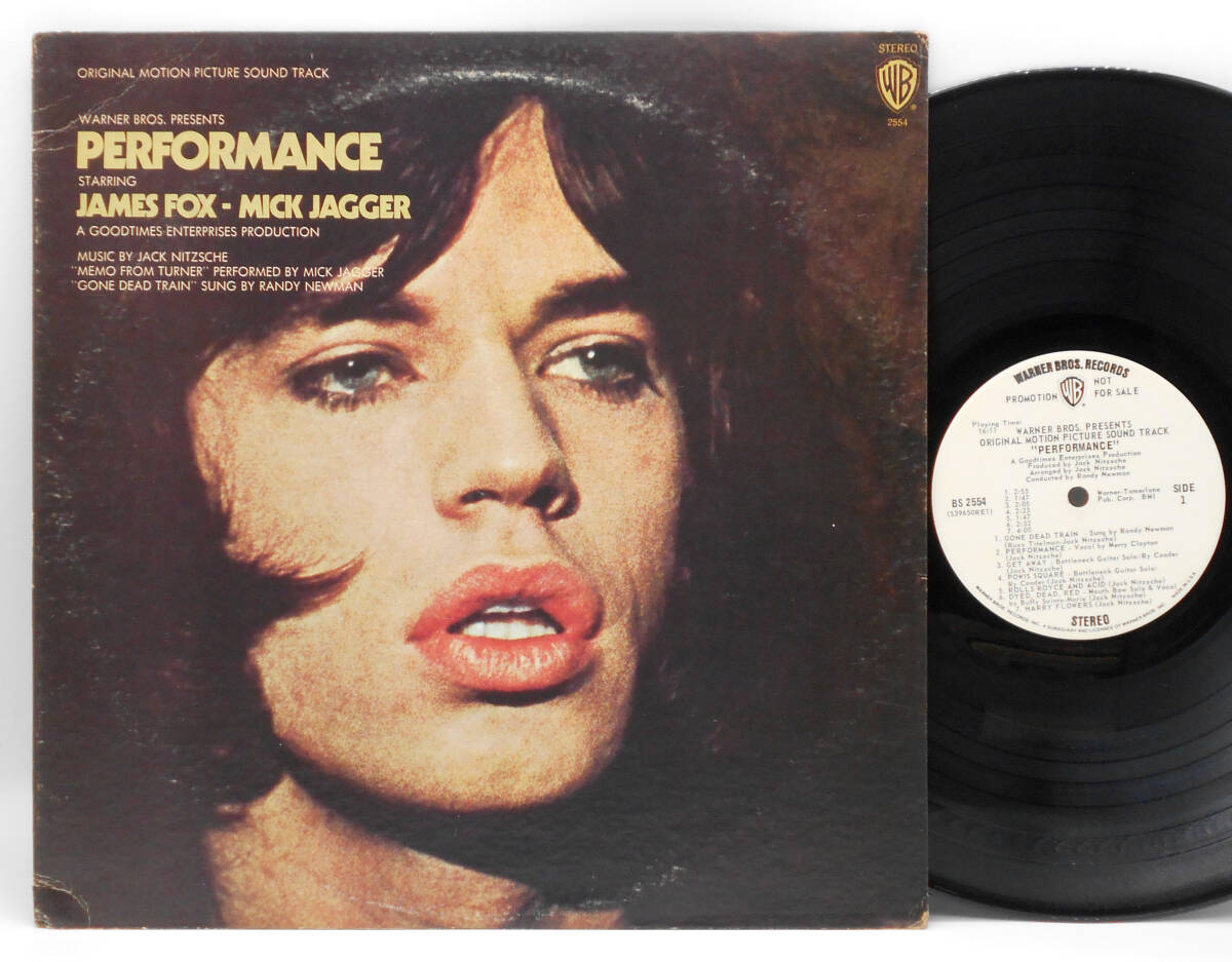 ★US ORIG 白プロモ LP★MICK JAGGER(ROLLING STONES),RY COODER他/Performance 1970年 MICK初主演映画サントラ 最初期 高音質盤 PROMO WLP拍卖