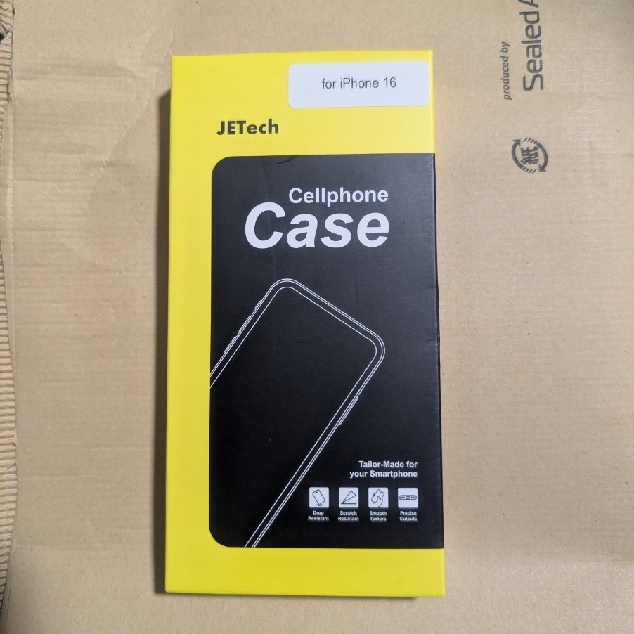 JETech iPhone 16 6.1インチ用 マットケース 耐衝撃性 落下保護 つや消し 半透明背面 スマホカバー 指紋防止 ティールブルーバック拍卖