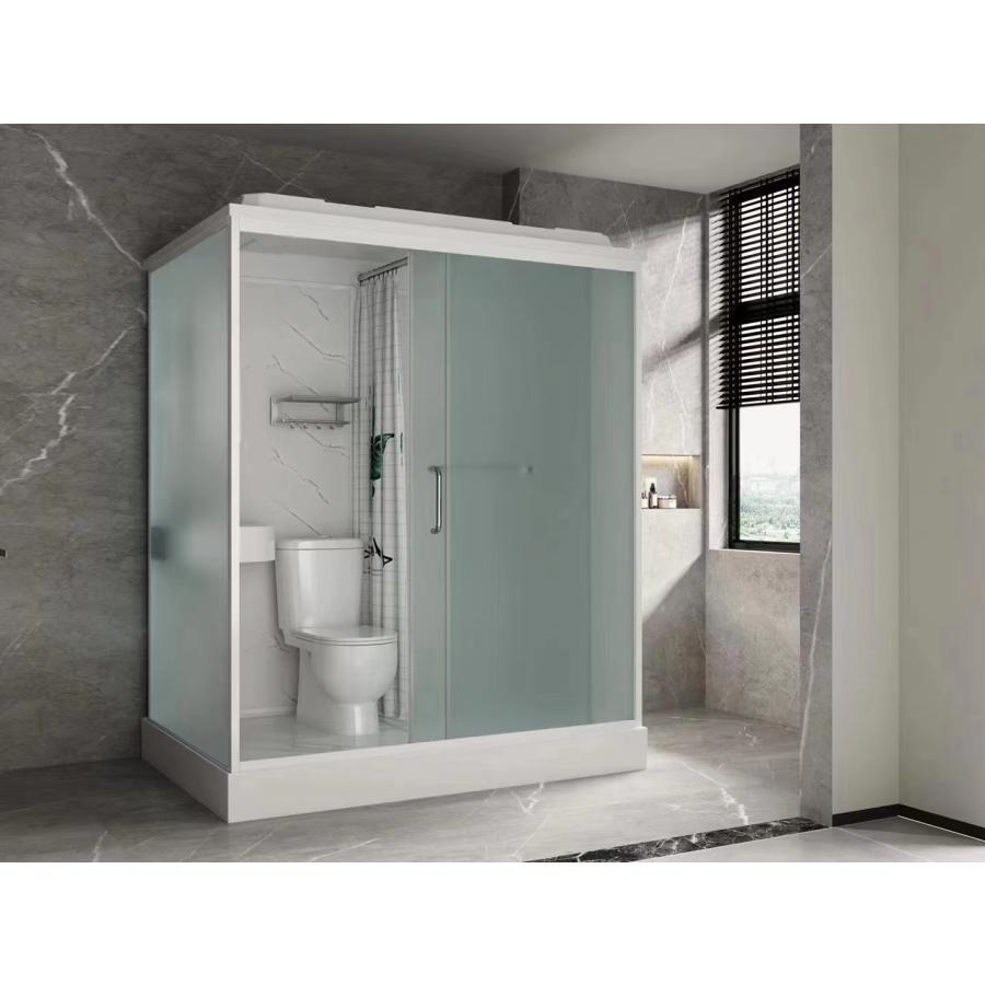 ユニットトイレ シャワー リフォーム おしゃれ 室内 洗面台 手洗い 洋式 プレハブ W1900×D1200×H2100mm拍卖