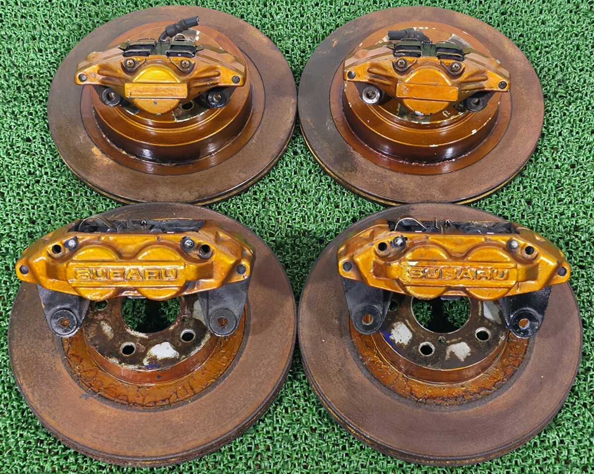 スバル レガシィ BH5/BE5 平成15年 SUBARU スバル ブレーキキャリパー 4POT 2POT ローター 付き キャリパー ブレンボ ブレーキ セット拍卖