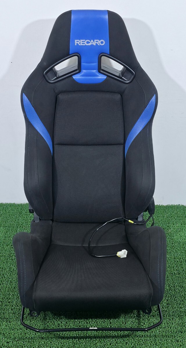 希少 美品 レカロ RECARO セミバケットシート SR-7 LASSIC ブルー BL/BL シート セミバケ レール付き レガシィ BH5 取り外し拍卖