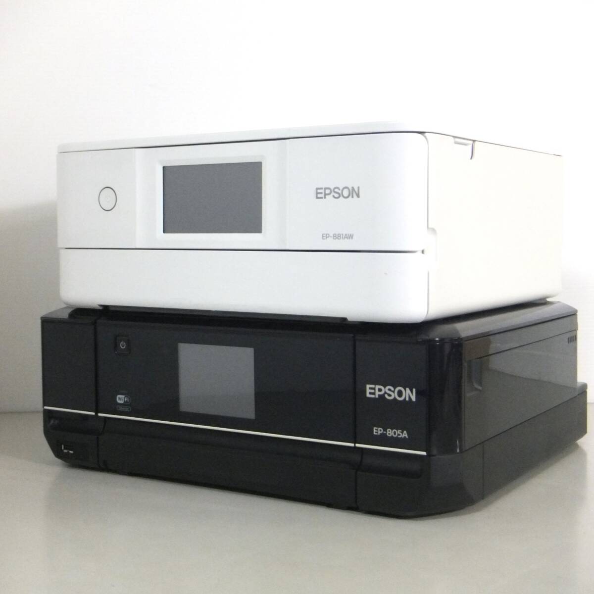 EPSON エプソン★2台セット EP-805A/EP-881AW インクジェット複合機 プリンター 通電確認 ジャンク拍卖