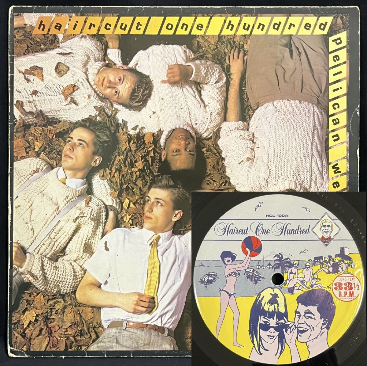 UK-Original / Mat:4/4!! Haircut One Hundred 100 / Pelican West レコード LP ロック ネオアコ ファンカラティーナ フリッパーズ・ギター拍卖