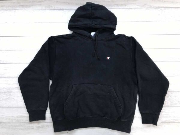 チャンピオン Champion レトロ アメカジ スポーツ ストリート スウェット フーディー パーカー メンズ 裏起毛 コットン100% M 紺拍卖