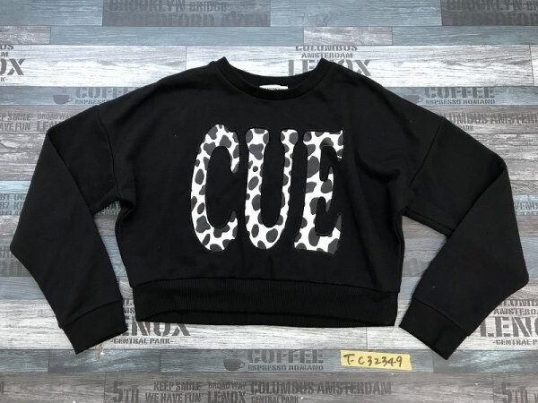 BROWNY WEGO ウィゴー レディース CUE ショート丈 スウェットトレーナー F 黒拍卖