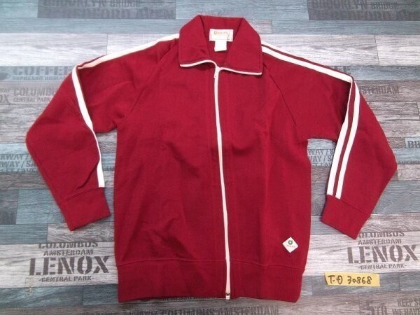 ジュレンク レディース キッズ トレーニングシャツ ジャケット ジップ えんじ S拍卖