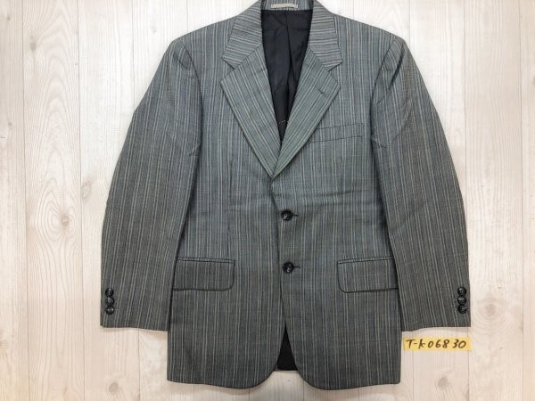 ONWARD オンワード メンズ 肩パッド入 ストライプ テーラードジャケット 秋冬 グレー他拍卖