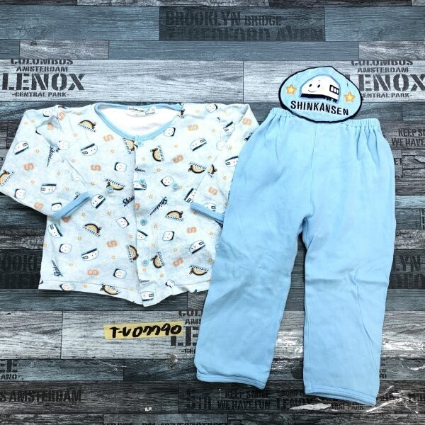 SANRIO サンリオ SHINKANSEN キッズ 男の子 パジャマ上下セットアップ 95 青拍卖